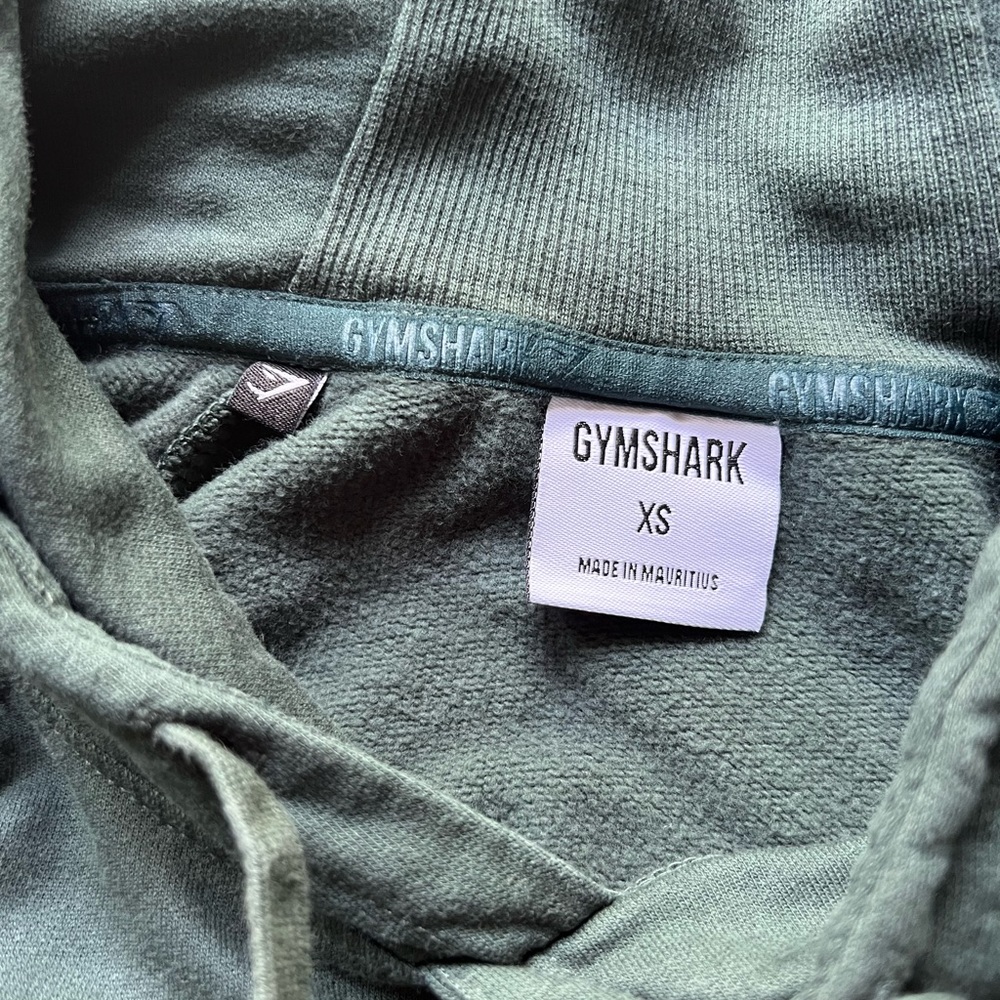 Gymshark Training Cropped Hoodie Alpine Green Size XS - Picture 5 of 5
